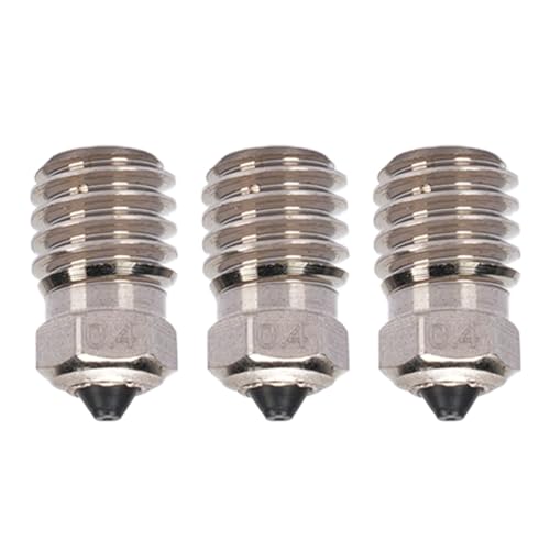 Extruder -Hotend -Düsen hoher Durchflusshärtung Stahldüsen Ersatz Labor 3D -Drucker (0.4mm) von Mavaol