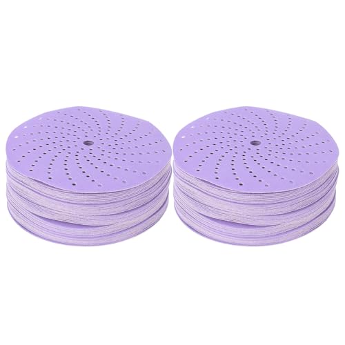 Keramikschleifscheiben 100pcs Mehrere Löcher zurück -Sandpapier 6 Zoll 600 Grit für Auto Holz Metall Polierendebur von Mavaol
