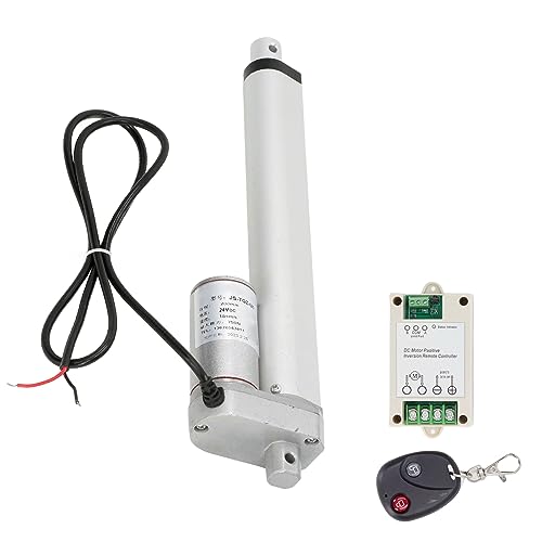 Linearer Aktuator weißer 200 -mm -Hub 750N IP65 Motor Electric Sofa 24 V (Actuator with Controller Remote Control) von Mavaol