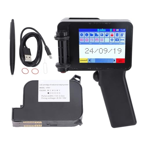 Mavaol Handheld -Tintenstrahldrucker -LED -Touchsbildschirm Tragbarer Druckmaschine für Text Barcode -Etikett von Mavaol