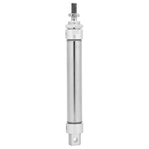 Mavaol Pneumatischer Zylinder 25mm 200 mm Doppelaktion Luftzylinder, Edelstahl, kompaktes Design, geringer Wartung, für Automatisierungsmaschinen und industrielle Verwendung (MA25*50) von Mavaol
