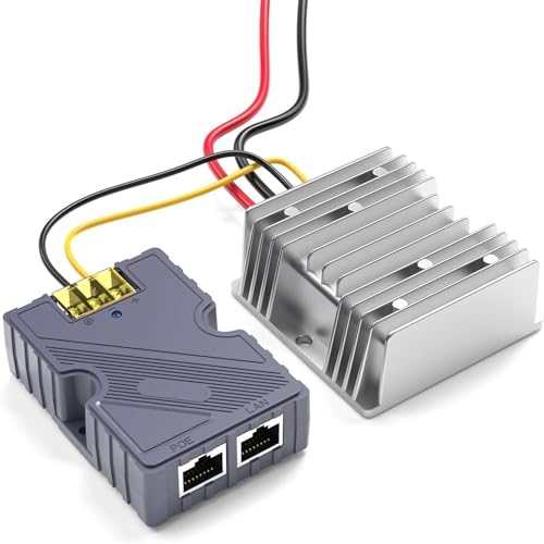 Mavaol PoE-Injektor 144 W Power Over Ethernet Gigabit Ethernet ESD 48 V 57 V DC für Satelliten-Router-Desktop-Netzwerkgeräte Mavaol PoE-Injektor 144 W Power Over Ethernet Gigabit Ethernet ESD 48 V 57 V DC für Satelliten-Router-Desktop-Netzwerkgeräte von Mavaol