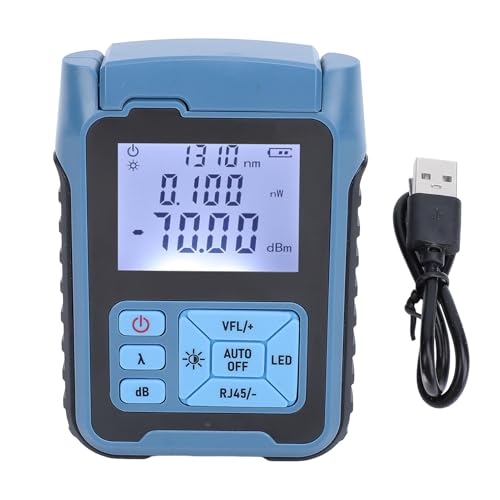 OPTICAL Faserleistung Messgerät 10 mW wiederaufladbare multifunktionale Glasfaser-Kabel-Kabel-Tester Handheld-Design für das Testen von ABS-Gehäuse vor Ort OPTICAL Faserleistung Messgerät 10 mW wiederaufladbare multifunktionale Glasfaser-Kabel-Kabel-Tester Handheld-Design für das Testen von ABS-Gehäuse vor Ort von Mavaol