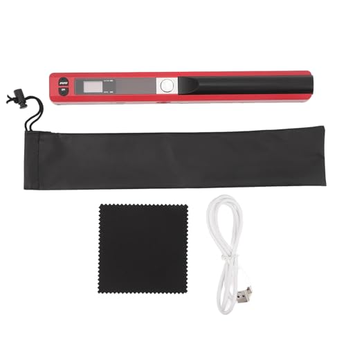 Tragbarer A4 -Dokument -Scanner Handheld 900 DPI Multifunktionaler Bildscanner für Home Office (Red) von Mavaol