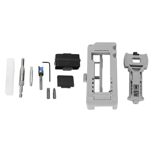 Türscharnierinstallations -Kit graue verstellbare Kunststoff -Latch -Latch -Mortiser für Tischlerarbeiten von Mavaol