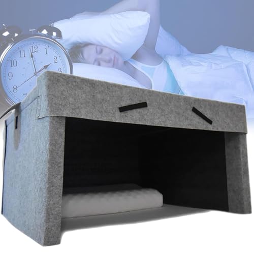 Mavdecll Schlafkabine, schalldichtes und lichtdichtes Silent-Zelt mit integrierten Doppellautsprechern, 40 mm Dicke schalldämmende Baumwolle, schafft eine sichere Schlafumgebung von Mavdecll