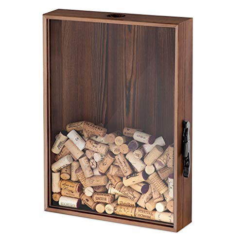 Maverton Kronkorkensammler Korkensammler + mit Flaschenöffner - Deckelsammler zum Aufhängen - Weihnachtsgeschenke - Geschenk Geburtstag für Frauen Männer Paar - 44,7x32x8cm - aus Holz von Maverton