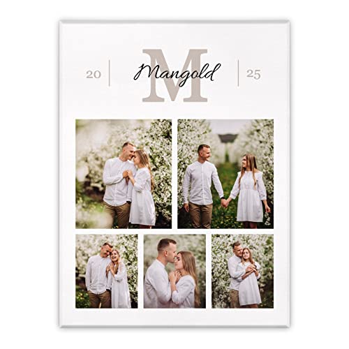Maverton Leinwandbild mit eigenem Foto - personalisiertes Foto Leinwand mit Holzrahmen - Größe 30x40 oder 50x70 - Fotoleinwand Collage - Fotobild auf Leinwand für Paar - Brautpaar - 30 x 40 cm Maverton Leinwandbild mit eigenem Foto - personalisiertes Foto Leinwand mit Holzrahmen - Größe 30x40 oder 50x70 - Fotoleinwand Collage - Fotobild auf Leinwand für Paar - Brautpaar - 30 x 40 cm von Maverton