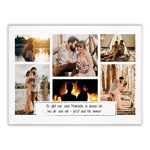 Maverton Leinwandbild mit eigenem Foto - personalisiertes Foto Leinwand mit Holzrahmen - Größe 30x40 oder 50x70 - Fotoleinwand Collage - Fotobild auf Leinwand für Paar - Momente - 30 x 40 cm Maverton Leinwandbild mit eigenem Foto - personalisiertes Foto Leinwand mit Holzrahmen - Größe 30x40 oder 50x70 - Fotoleinwand Collage - Fotobild auf Leinwand für Paar - Momente - 30 x 40 cm von Maverton