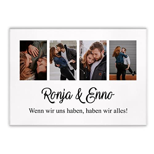 Maverton Leinwandbild mit eigenem Foto - personalisiertes Foto Leinwand mit Holzrahmen - Größe 30x40 oder 50x70 - Fotoleinwand Collage - Fotobild auf Leinwand für Paar - alles - 50 x 70 cm Maverton Leinwandbild mit eigenem Foto - personalisiertes Foto Leinwand mit Holzrahmen - Größe 30x40 oder 50x70 - Fotoleinwand Collage - Fotobild auf Leinwand für Paar - alles - 50 x 70 cm von Maverton
