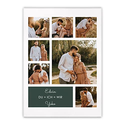 Maverton Leinwandbild mit eigenem Foto - personalisiertes Foto Leinwand mit Holzrahmen - Größe 30x40 oder 50x70 - Fotoleinwand Collage - Fotobild auf Leinwand für Paar - wir - 50 x 70 cm Maverton Leinwandbild mit eigenem Foto - personalisiertes Foto Leinwand mit Holzrahmen - Größe 30x40 oder 50x70 - Fotoleinwand Collage - Fotobild auf Leinwand für Paar - wir - 50 x 70 cm von Maverton
