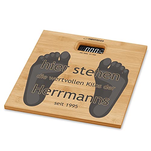 Maverton Personenwaage mit Aufdruck - Körperwaage - Größe: 30x30x3.5cm - aus Bambus - Geschenk zur Hochzeit zum Hochzeitstag - wertvolle Kilos Maverton Personenwaage mit Aufdruck - Körperwaage - Größe: 30x30x3.5cm - aus Bambus - Geschenk zur Hochzeit zum Hochzeitstag - wertvolle Kilos von Maverton