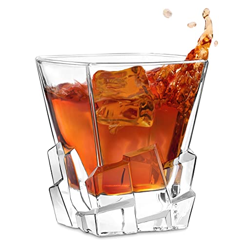 Maverton Whisky Glas - 330ml - edles Kristallglas - Whiskey Glas für Frauen - für Männer - zum Geburtstag - Whiskyglas mit luxuriösem Design - ohne Gravur von Maverton