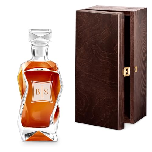 Maverton Whisky Karaffe mit Gravur - Whisky Dekanter - 700ml - Geschenk zum Geburtstag für Damen - Monogramm von Maverton