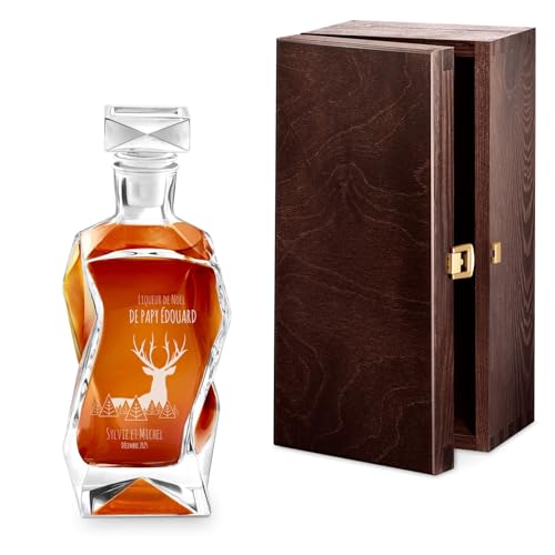 Maverton Whisky Karaffe mit Gravur - Whisky Dekanter - 700ml - Geschenk zum Geburtstag für Männer - Danksagung von Maverton