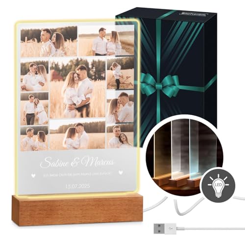 Maverton beleuchteter LED-Rahmen - personalisiertes Acryl Glasbild mit Foto - Fotorahmen mit LED-Beleuchtung - LED Acrylglas Fotogeschenk für Frau Mann Paar - Größe: L/XL - Liebespaar Maverton beleuchteter LED-Rahmen - personalisiertes Acryl Glasbild mit Foto - Fotorahmen mit LED-Beleuchtung - LED Acrylglas Fotogeschenk für Frau Mann Paar - Größe: L/XL - Liebespaar von Maverton