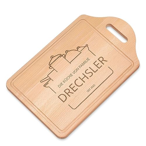 Maverton rechteckiges Küchenbrett mit Gravur - personalisiertes Brotzeitbrett aus Buchenholz - Küchenzubehör - Frühstücksbrett mit Wunschmotiv für Paare - Größe: 38x23 cm - Töpfe Maverton rechteckiges Küchenbrett mit Gravur - personalisiertes Brotzeitbrett aus Buchenholz - Küchenzubehör - Frühstücksbrett mit Wunschmotiv für Paare - Größe: 38x23 cm - Töpfe von Maverton