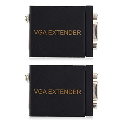 VGA Extender 60M VGA RJ45 Extender VGA Signal zu RJ45 Signal Extender Sender CAT-5/6 Ethernet Kabel Adapter von MAVIS LAVEN