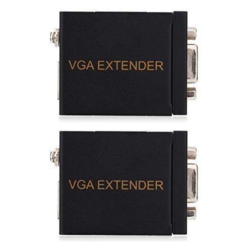Mavis Laven Extendeurs VGA Extendeur 60M VGA RJ45 Signal VGA vers extenseur de signal RJ45 Transmetteur CAT-5/6 Câble Ethernet Mavis Laven Extendeurs VGA Extendeur 60M VGA RJ45 Signal VGA vers extenseur de signal RJ45 Transmetteur CAT-5/6 Câble Ethernet von MAVIS LAVEN