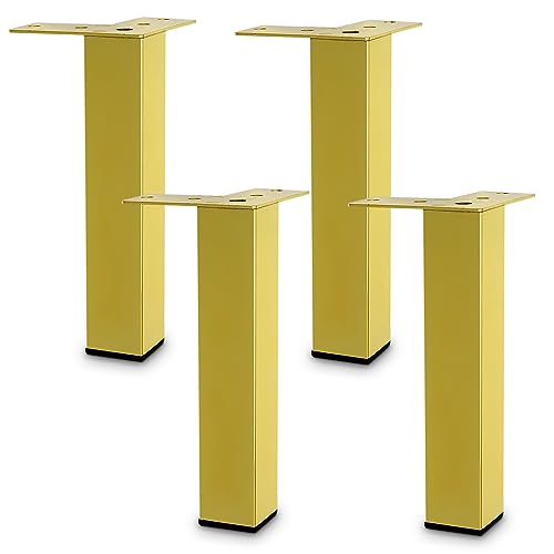 Mavö Möbelfüße 4 Stück 20cm Gold Möbelbeine Sofabeine Schrankbeine Schrankfüße 200mm Toka Mavö Möbelfüße 4 Stück 20cm Gold Möbelbeine Sofabeine Schrankbeine Schrankfüße 200mm Toka von Mavö