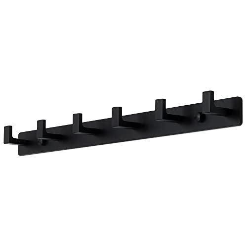 Mavö Kleiderhaken 53cm schwarz Hakenleiste 6 Haken Garderobenhaken Wandhaken Garderobenleiste Tom.6 von Mavö