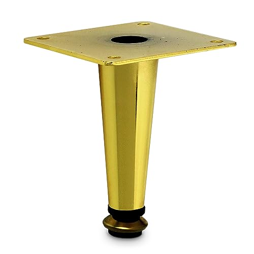 Mavö Tischbeine Kommodenbeine goldene Möbelfüße 10cm Möbelbeine Sofabeine Schrankbeine KOVA (100mm, Gold) von Mavö