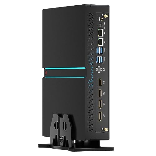 Mavsloly Leistungsstarker Mini-PC, Core i5-13400F 10 Kerne mit RTX4060Ti Desktop-Computer, 64G RAM 2T SSD, WiFi 6E, BT5.3, 1* HDMI/ 3* DP, 8K, vier Displays, optisch, Dual LAN, Windows 11 Pro von Mavsloly