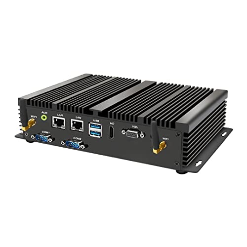 Mavsloly Lüfterloser Industrie PC mit Core i7-5500U, Mini Computer 8GB RAM, 128GB SSD, 1xHDMI, 1xVGA, 2xRS232 COM, Dual LAN, WiFi, unterstützt 4G-Modul, Windows 10 Pro Mavsloly Lüfterloser Industrie PC mit Core i7-5500U, Mini Computer 8GB RAM, 128GB SSD, 1xHDMI, 1xVGA, 2xRS232 COM, Dual LAN, WiFi, unterstützt 4G-Modul, Windows 10 Pro von Mavsloly