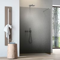 maw by GEO Walk-in-Dusche "flex A-W001CEG", Crash-Glas Edelgrau von Maw By Geo