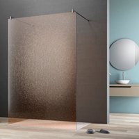 maw by GEO Walk-in-Dusche "flex A-W002CBR", BxH: 140 x 200 cm, Crash-Glas Bronze von Maw By Geo