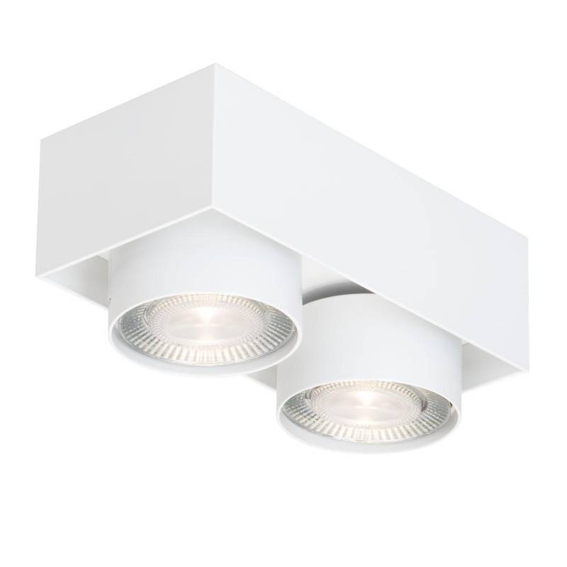 Mawa Design - Wi4-ab-2e-hb LED 2er Strahler matt - weiß RAL 9016/matt pulverbeschichtet/19,5x9,6x9,1cm/Phasenan-abschnitt dimmbar/Abstrahlwinkel... von Mawa Design