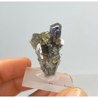 Tansanit Calcit Roh Kristall Stufe | 14.8Gr. Tanzanite Crystal On Matrix Rough von MawinguGems