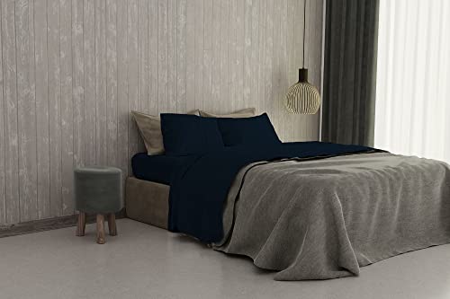 Italian Bed Linen maxcolor Bettwäsche dunkelblau Italian Bed Linen maxcolor Bettwäsche dunkelblau von MB HOME ITALY