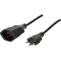 Max Hauri AG 129023 Strom Verlängerungskabel Schwarz 3.00m H05VV-F 3G 1,0mm² von Max Hauri AG