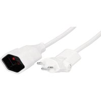 Max Hauri AG 129050 Strom Verlängerungskabel Weiß 1.00m H05VV-F 3G 1,0mm² von Max Hauri AG