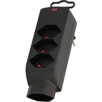 Max Hauri AG 131456 4fach Steckdosen-Verteiler Schwarz von Max Hauri AG