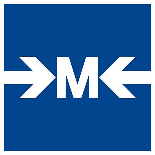 Gebotszeichen - Meldestelle - Kunststoff selbstklebend - 20 cm von Max Systems