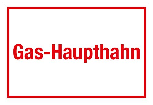Schild für Gas- und Heizungsanlagen - Gas-Haupthahn - Aluminium - 30 x 45 cm Schild für Gas- und Heizungsanlagen - Gas-Haupthahn - Aluminium - 30 x 45 cm von Max Systems