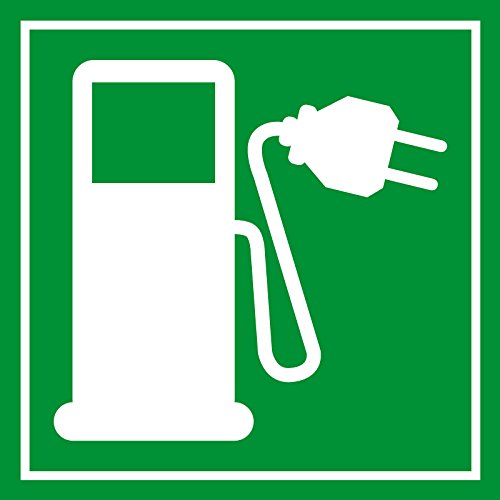 Schild für erneuerbare Energien - Elektro Tankstelle - Aluminium Selbstklebend - 20 x 20 cm Schild für erneuerbare Energien - Elektro Tankstelle - Aluminium Selbstklebend - 20 x 20 cm von Max Systems
