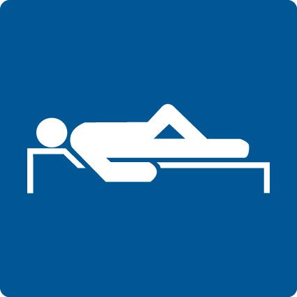 Schwimmbadschild "Ruheraum" aus selbstklebender Folie - in verschiedenen Größen erhältlich von Max Systems