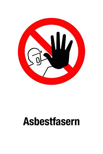 Verbotsschild - Asbestfasern - Aluminium Selbstklebend - 30 x 45 cm Verbotsschild - Asbestfasern - Aluminium Selbstklebend - 30 x 45 cm von Max Systems
