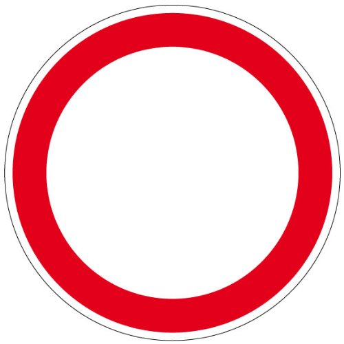 Verbotszeichen - Durchfahrt verboten - Aluminium - Ø 40 cm von MAX Systems