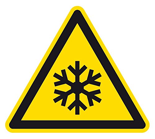 Warnzeichen - Warnung vor niedriger Temperatur/Frost - Aluminium - 30 x 30 cm von Max Systems