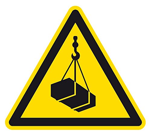 Warnzeichen - Warnung vor schwebender Last - Aluminium - 40 x 40 cm Warnzeichen - Warnung vor schwebender Last - Aluminium - 40 x 40 cm von Max Systems