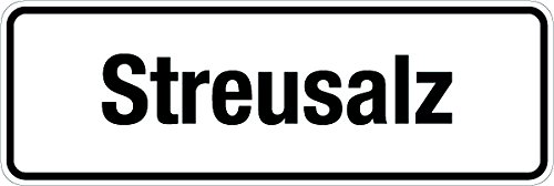 Winterschild - Streusalz - Aluminium Selbstklebend - 20 x 60 cm von Max Systems