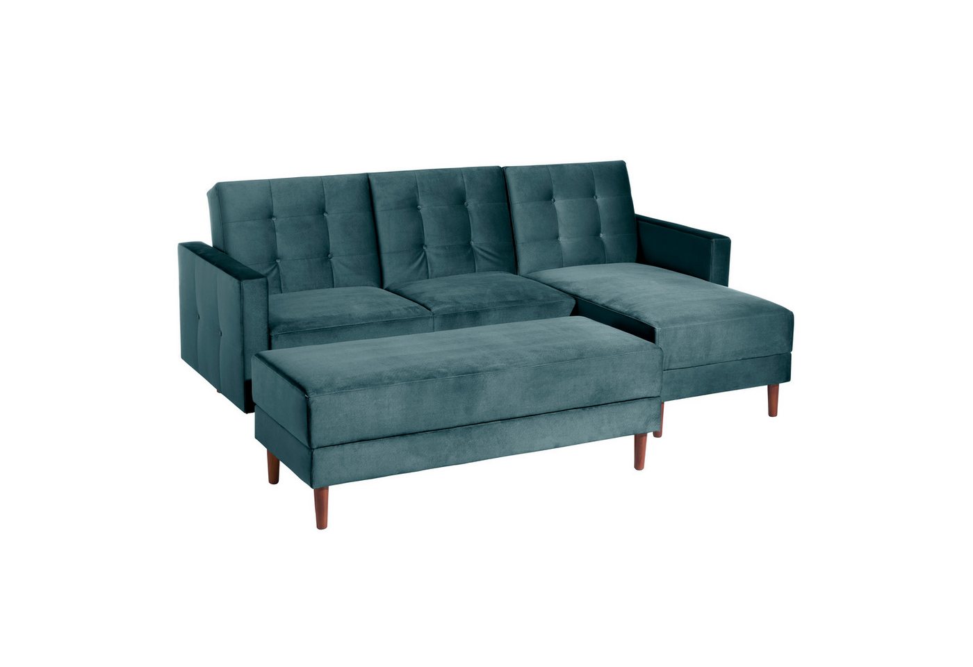 Max Winzer® Ecksofa Easy Relax, Funktionssofa mit Hocker Samt von Max Winzer®