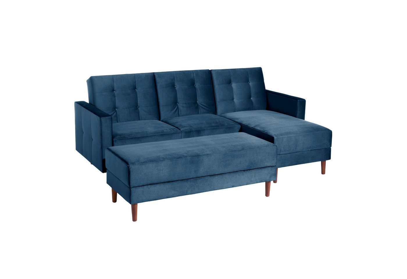 Max Winzer® Ecksofa Easy Relax, Funktionssofa mit Hocker Samt von Max Winzer®