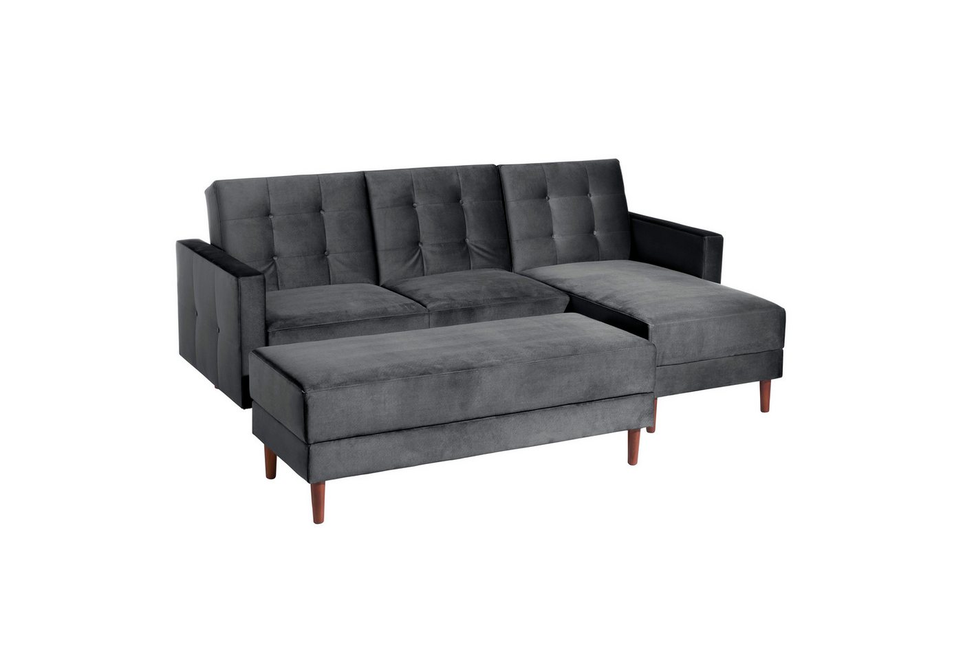 Max Winzer® Ecksofa Easy Relax, Funktionssofa mit Hocker Samt von Max Winzer®