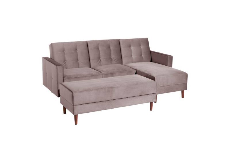 Max Winzer® Ecksofa Easy Relax, Funktionssofa mit Hocker Samt von Max Winzer®