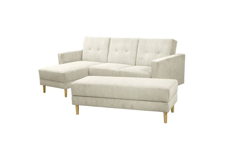 Max Winzer® Ecksofa Just Cool, Funktionssofa mit Hocker von Max Winzer®